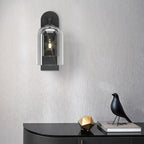 Applique murale d'ambiance en verre à double abat-jour et à une lumière