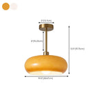 Mini plafonnier semi-encastré en forme de dôme de verre blanc cylindrique