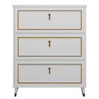 Meuble à chaussures en bois gris avec façade rabattable et étagères réglables