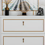 Meuble à chaussures en bois gris avec façade rabattable et étagères réglables