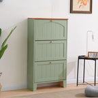 Meuble à chaussures mural en bois blanc/fauve pour entrée