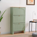 Meuble à chaussures mural en bois blanc/fauve pour entrée