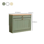 Meuble à chaussures mural en bois blanc/fauve pour entrée