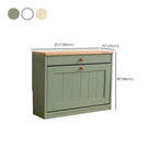 Meuble à chaussures mural en bois blanc/fauve pour entrée