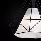 Suspension moderne conique en métal à 3 lumières pour îlot de cuisine