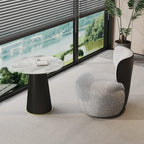 Fauteuil pivotant glamour en tissu résistant aux rayures