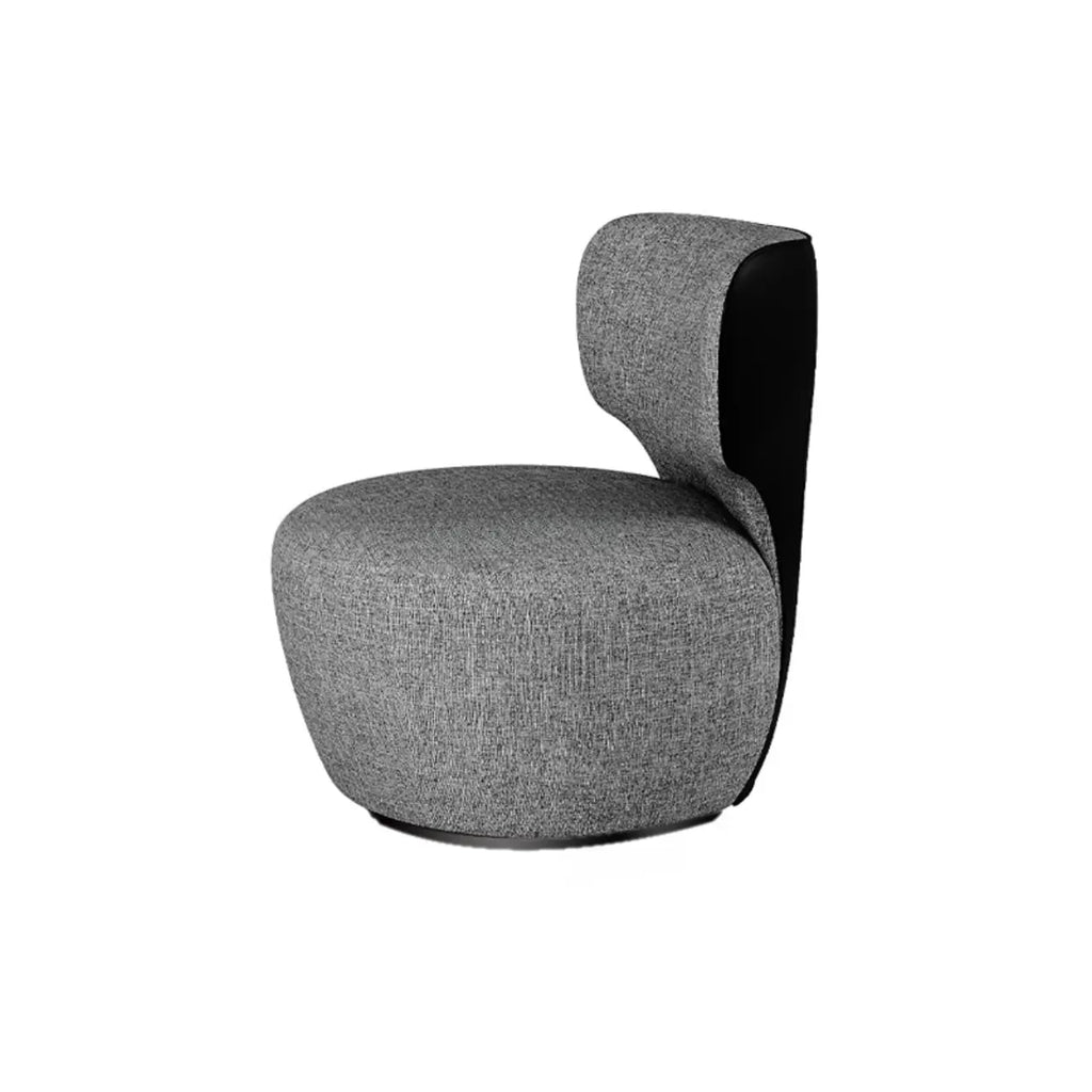 Fauteuil pivotant glamour en tissu résistant aux rayures
