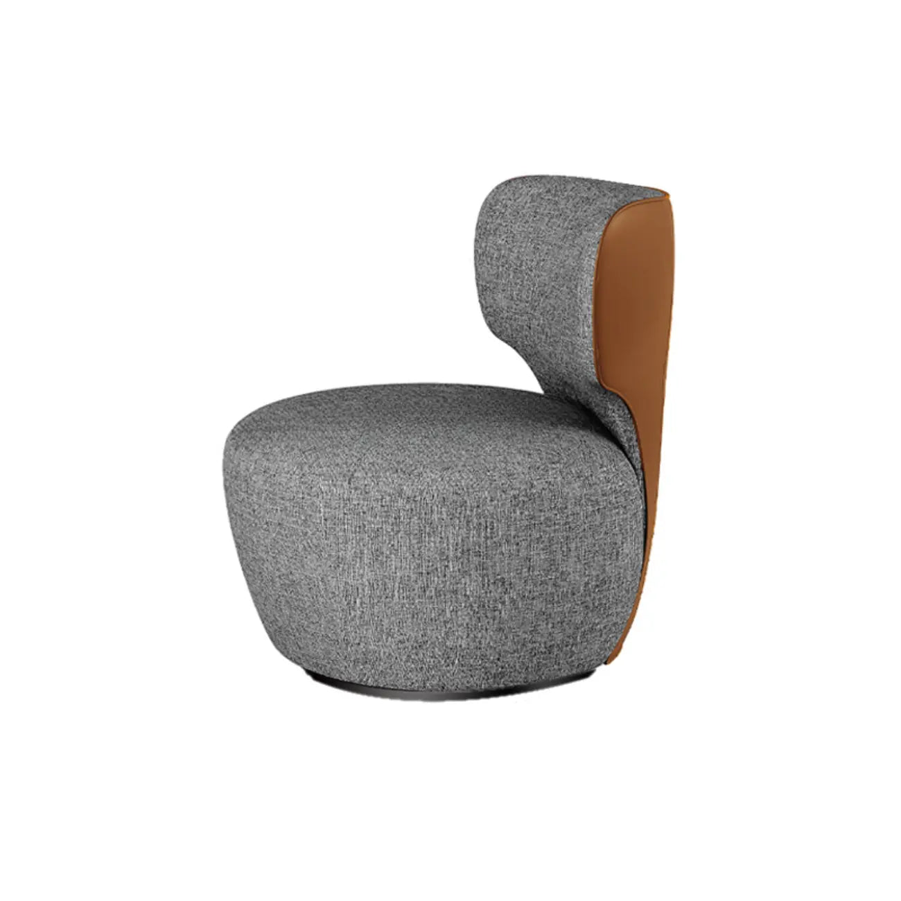 Fauteuil pivotant glamour en tissu résistant aux rayures
