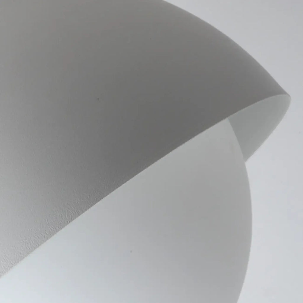 Plafonnier semi-encastré minimaliste à abat-jour mini dôme