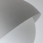 Plafonnier semi-encastré minimaliste à abat-jour mini dôme