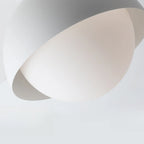 Plafonnier semi-encastré minimaliste à abat-jour mini dôme