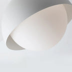 Plafonnier semi-encastré minimaliste à abat-jour mini dôme