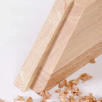 Meuble TV flottant en bois d'hévéa blanc de 55 pouces avec gestion des câbles