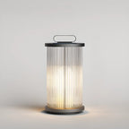 Lampes solaires portables cylindriques verticales pour poteaux d'extérieur