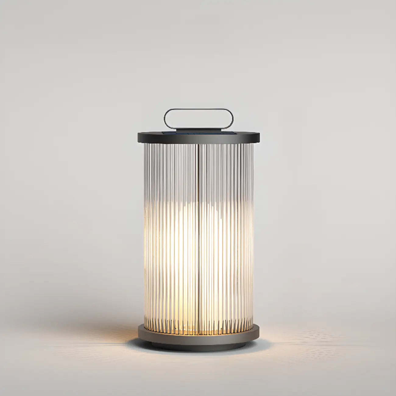 Lampes solaires portables cylindriques verticales pour poteaux d'extérieur