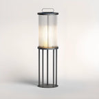 Lampes solaires portables cylindriques verticales pour poteaux d'extérieur