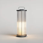 Lampes solaires portables cylindriques verticales pour poteaux d'extérieur