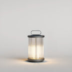 Lampes solaires portables cylindriques verticales pour poteaux d'extérieur