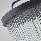 Lampes solaires portables cylindriques verticales pour poteaux d'extérieur