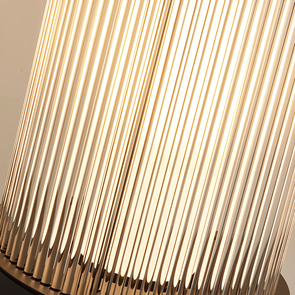 Lampes solaires portables cylindriques verticales pour poteaux d'extérieur