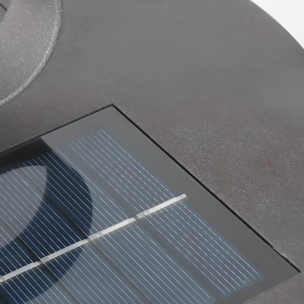 Lampes solaires portables cylindriques verticales pour poteaux d'extérieur