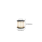 Lampes solaires portables cylindriques verticales pour poteaux d'extérieur