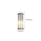 Lampes solaires portables cylindriques verticales pour poteaux d'extérieur