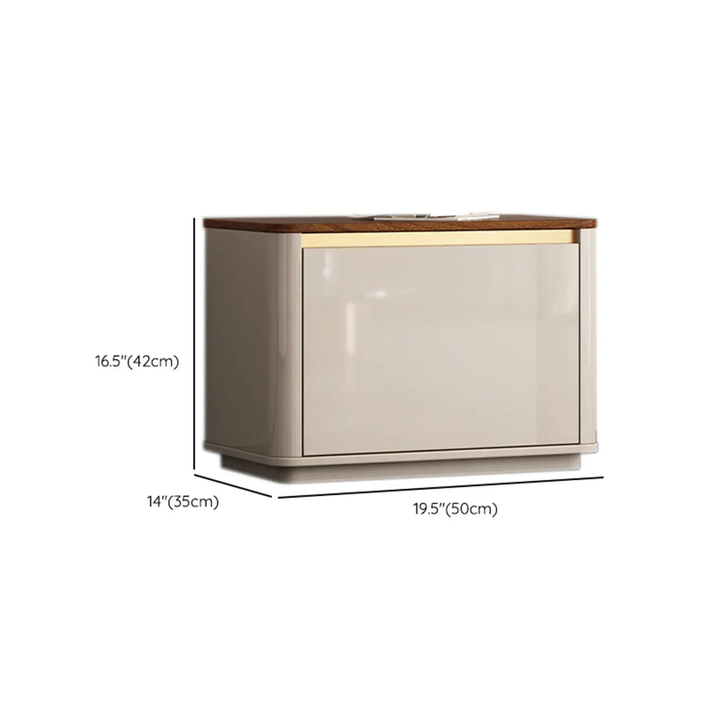 Banc d'entrée en bois marron à 2 tiroirs avec rangement pour chaussures