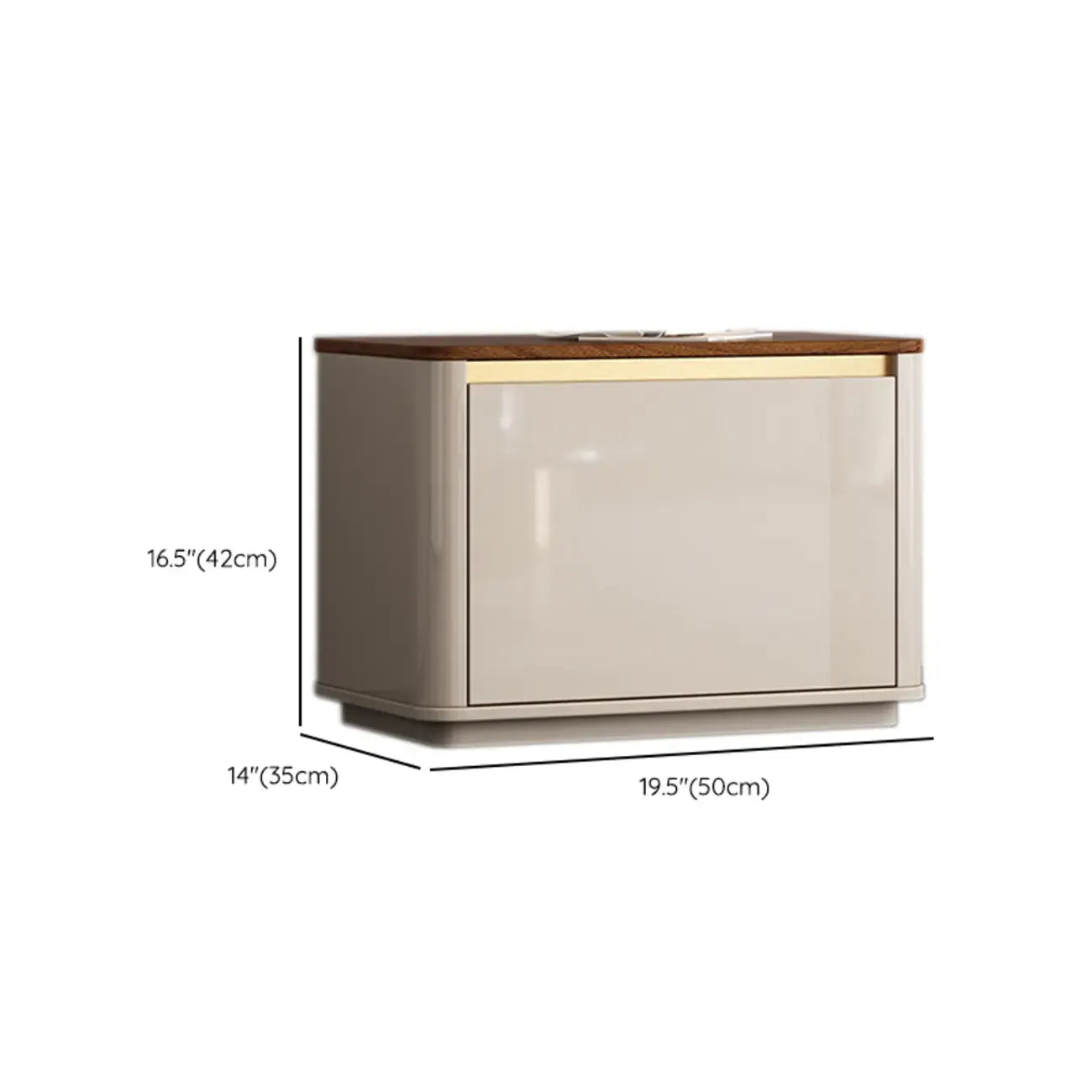 Banc d'entrée en bois marron à 2 tiroirs avec rangement pour chaussures