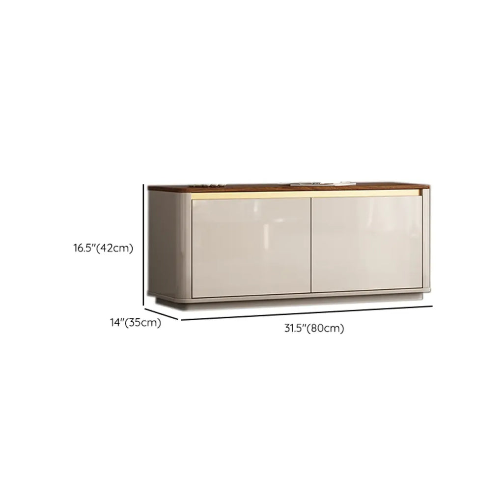 Banc d'entrée en bois marron à 2 tiroirs avec rangement pour chaussures