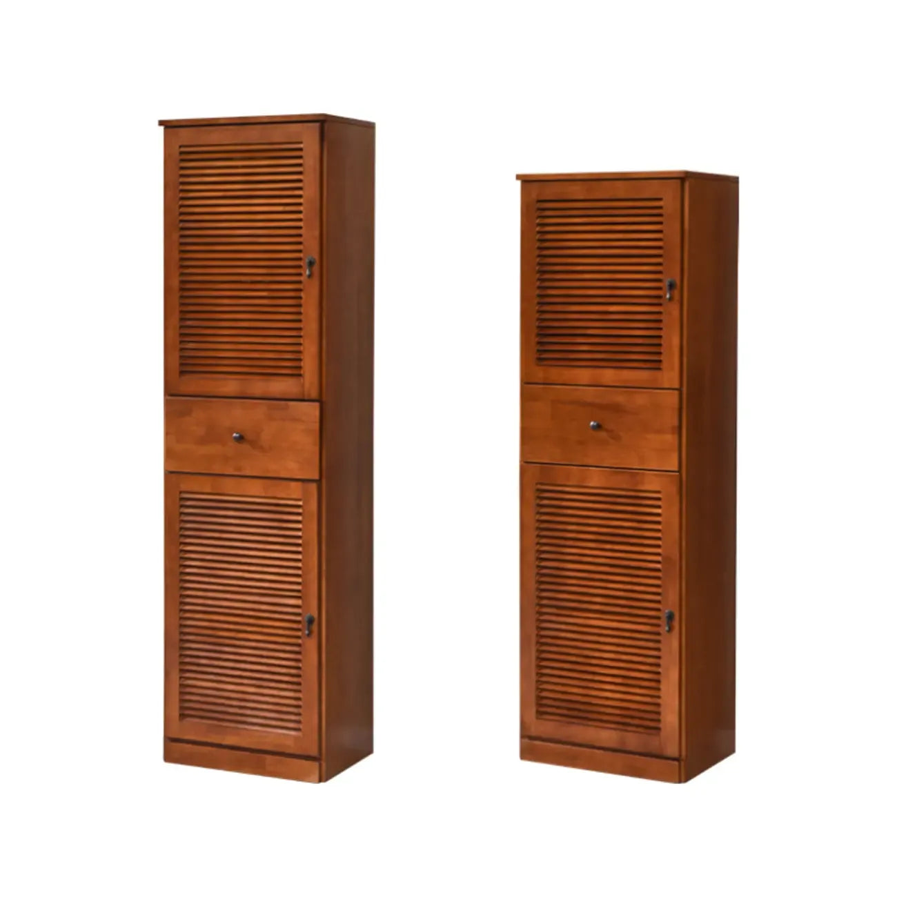 Meuble à chaussures haut de style nordique en bois massif beige pour entrée