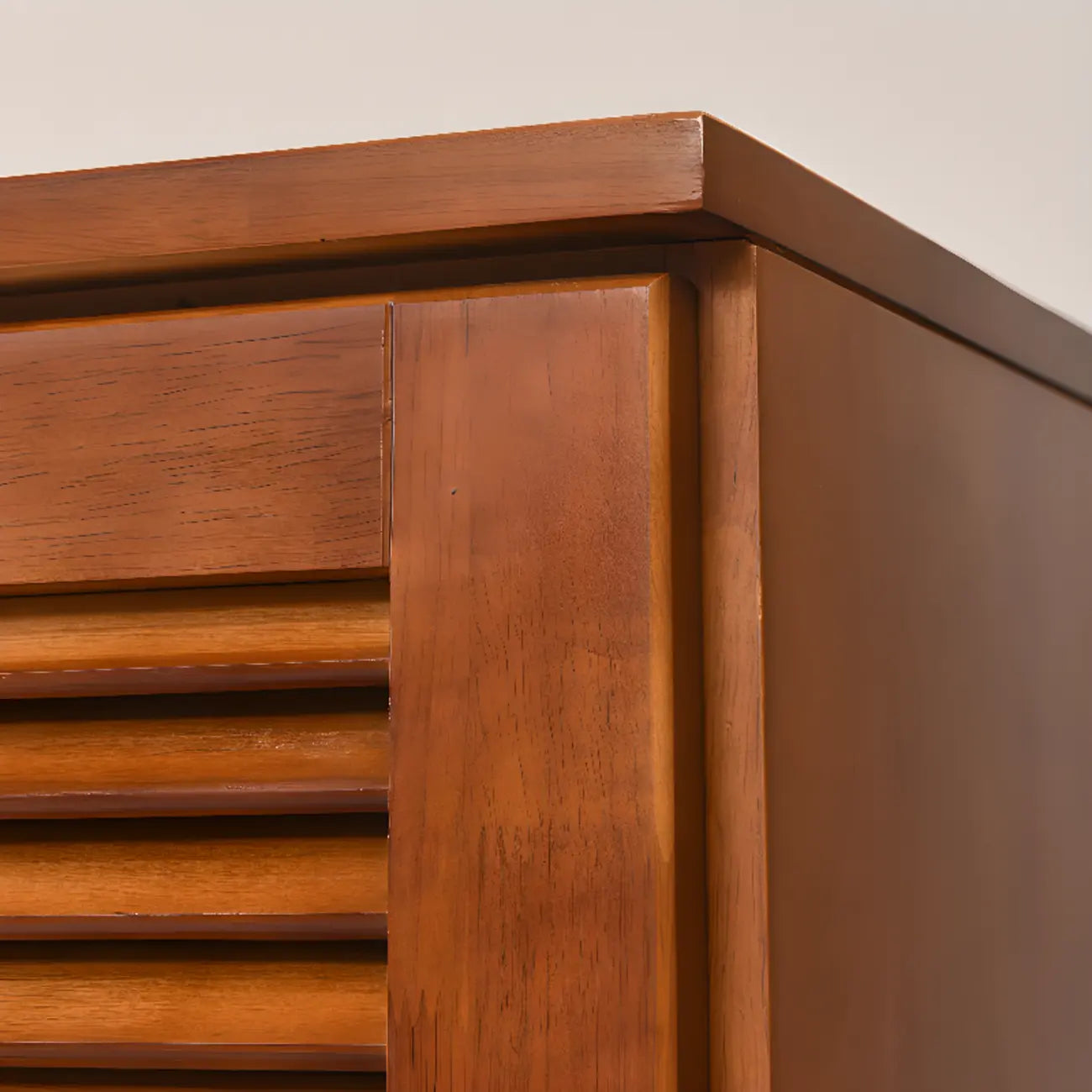 Meuble à chaussures haut de style nordique en bois massif beige pour entrée