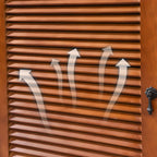 Meuble à chaussures haut de style nordique en bois massif beige pour entrée