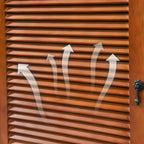 Meuble à chaussures haut de style nordique en bois massif beige pour entrée