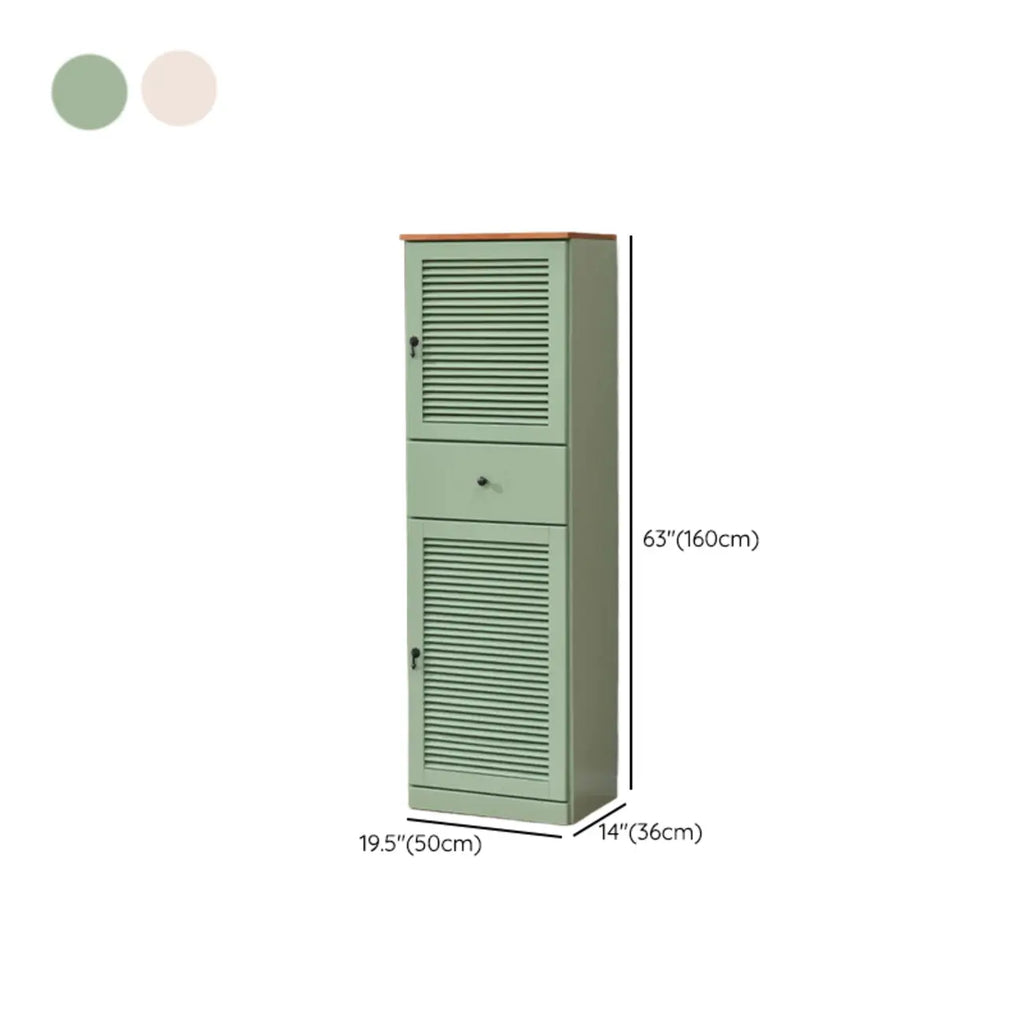 Meuble à chaussures haut de style nordique en bois massif beige pour entrée