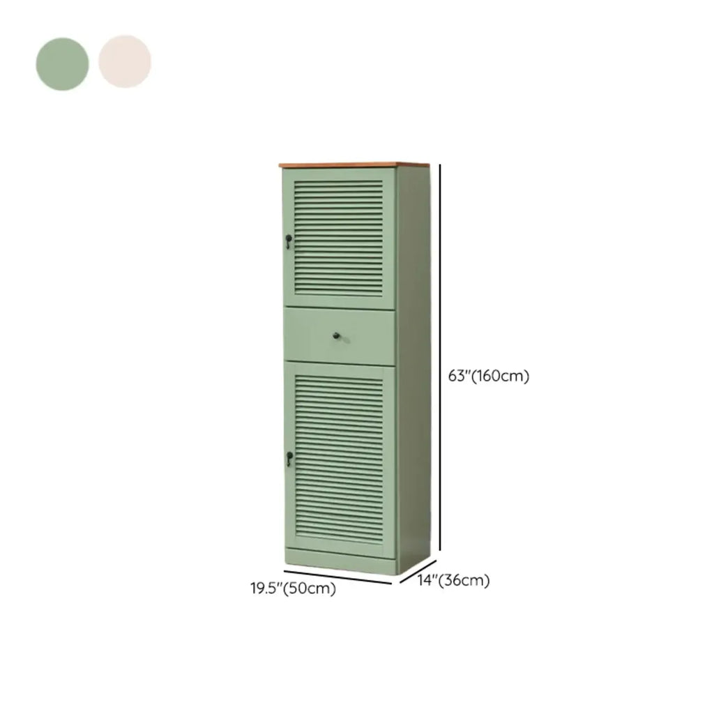 Meuble à chaussures haut de style nordique en bois massif beige pour entrée