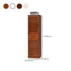 Meuble à chaussures haut de style nordique en bois massif beige pour entrée