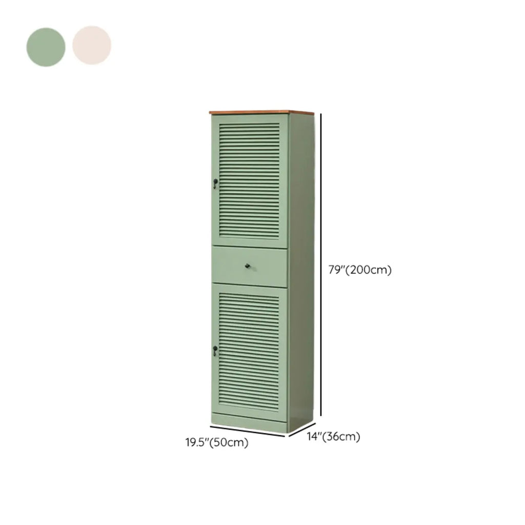Meuble à chaussures haut de style nordique en bois massif beige pour entrée
