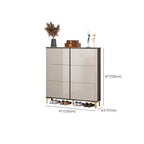 Meuble à chaussures brillant avec portes coulissantes pour entrée