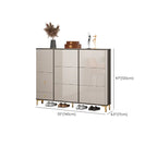 Meuble à chaussures brillant avec portes coulissantes pour entrée