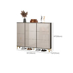 Meuble à chaussures brillant avec portes coulissantes pour entrée