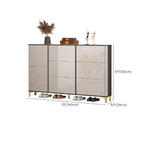 Meuble à chaussures brillant avec portes coulissantes pour entrée