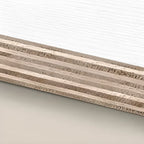 Meuble à chaussures d'entrée moderne et fin en bois beige