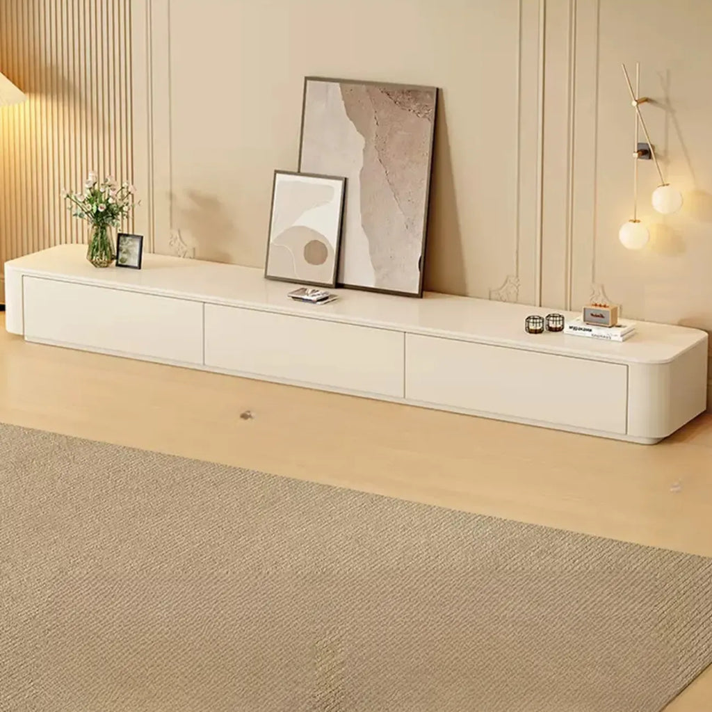 Meuble TV moderne en pierre avec tiroirs pour salon