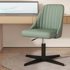 Chaise de bureau pivotante réglable beige moderne