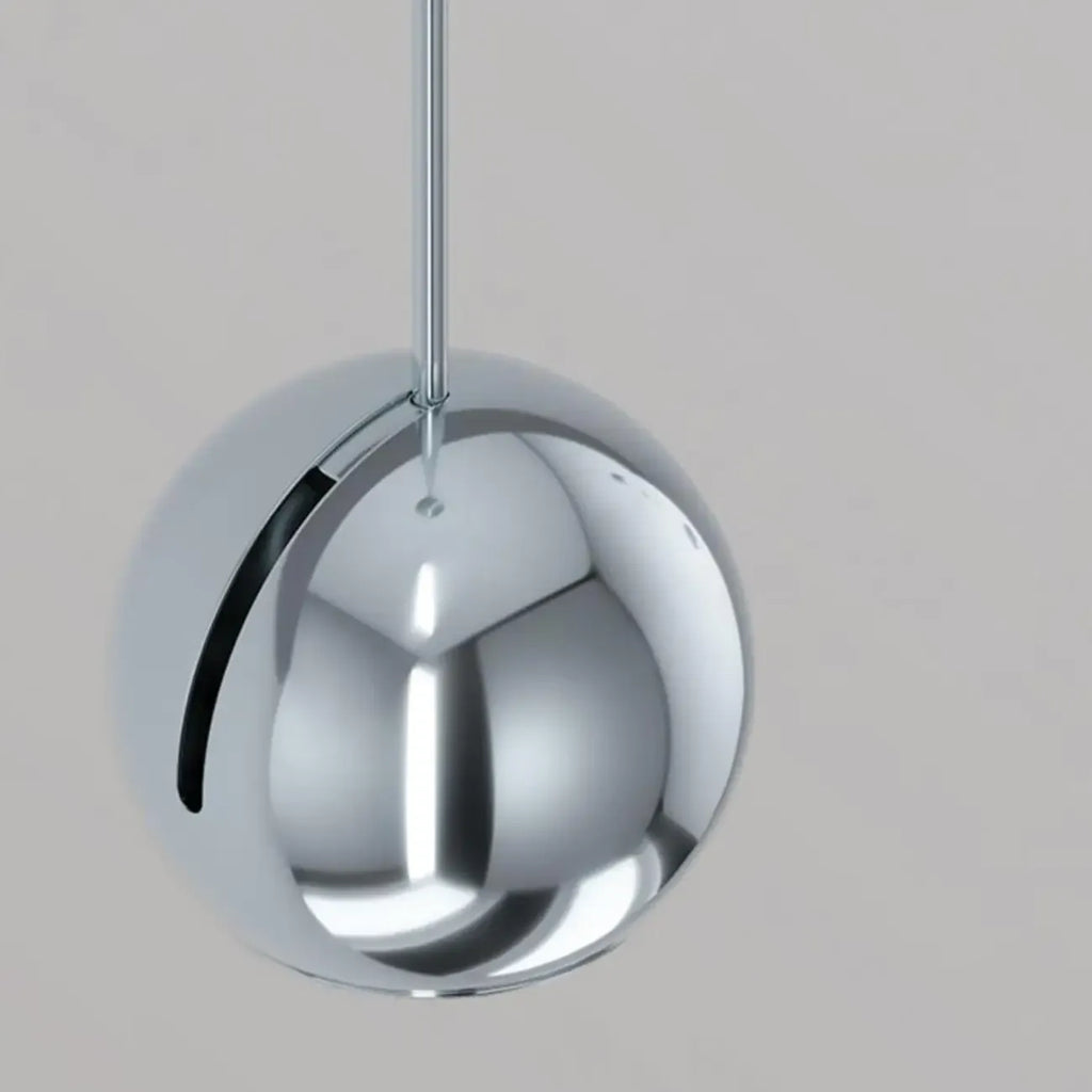 Suspension LED moderne à intensité variable en forme de globe pour chambre à coucher