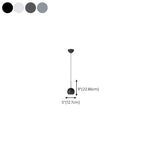 Suspension LED moderne à intensité variable en forme de globe pour chambre à coucher