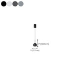 Suspension LED moderne à intensité variable en forme de globe pour chambre à coucher