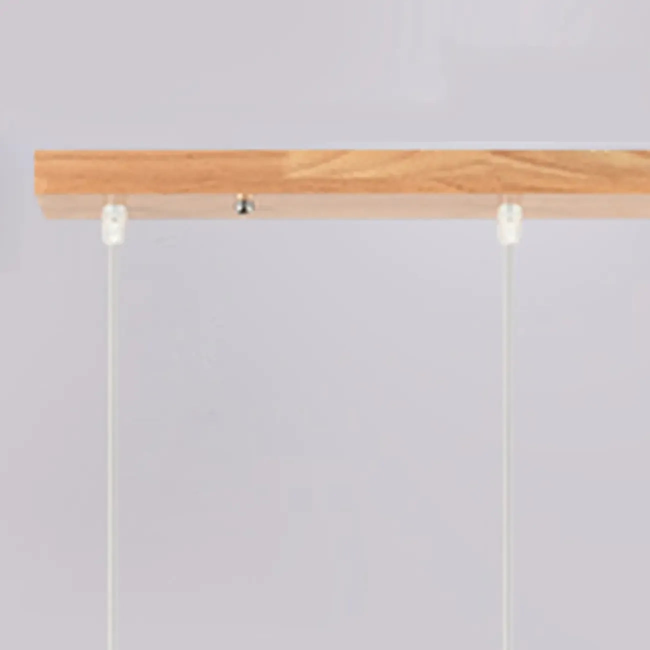 Suspension moderne à 3 lumières en verre et bois pour îlot de cuisine