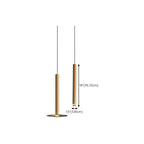 Suspension LED géométrique moderne en métal doré et acrylique